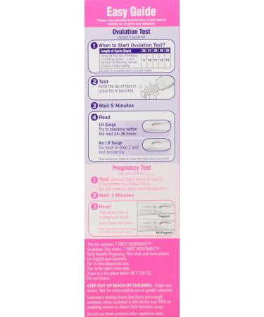 First Response Ovulation & Pregnancy Test Kit - 7 Ovulation & 1 Pregnancy Test - Buy Online on GoSupps.com