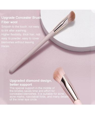 Angled Foundation Brush - Oblique Foundation Brush - Concealer Makeup Brush Small Nose Contouring Brushes for Dark Circles Puffiness Concealer Brush - Buy Online on GoSupps.com