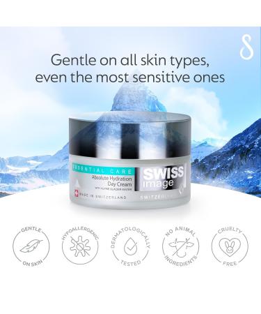 SWISS IMAGE Essential Care Intensive Hydration Day Cream 50ml - Paraben-Free SLS/SLES-Free Phthalate-Free - Ideal for All Skin Types - Buy Online on GoSupps.com