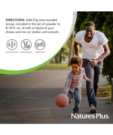 NaturesPlus Energy Shake - 1.7 lb - 16 Grams of Plant-Based Protein Per Serving - Contains Digestion-Supporting Enzymes - No Added Sugar - Non-GMO Vegetarian Gluten Free - 28 Servings Unflavored 1.7 Pound - Buy Online on GoSupps.com