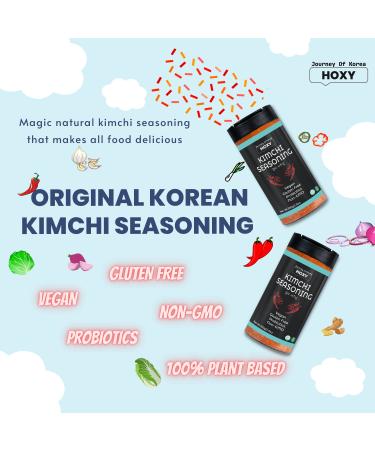 HOXY Journey of Korea Kimchi Seasoning Mix 3.5 oz - ORIGINAL Spicy Seasoning Mix  Rich in Probiotics  Vegan  Gluten Free  NON- GMO  BBQ Dry Rub for Chicken  Pork  Seafood & Vegetables (3.5Oz (Pack of 1)) - Buy Online on GoSupps.com
