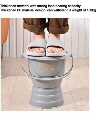 NEDLON Chamber Pot Bedpan Urinal with Toilet Seat Urine Pots Bucket with Lid Handle Portable Potty for Women Men Elderly (Color : Black Size : 27.5cm) 27.5cm Black - Buy Online on GoSupps.com