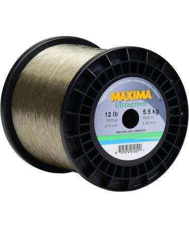 Maxima Ultragreen 12lb/3300yd Fishing Line Spool - High Quality Service Spool - Buy Online on GoSupps.com