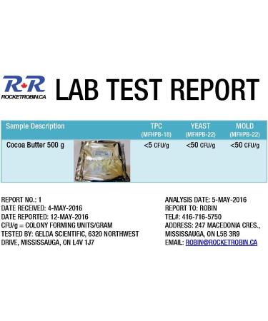 Cocoa Butter Pure Natural Unrefined 0.5 Kg - Buy Online on GoSupps.com