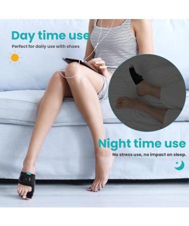 Welnove Bunion Corrector for Women - Adjustable Orthopedic Big Toe Splint & Brace | Effective Bunion Relief for Right Feet (Black - Buy Online on GoSupps.com
