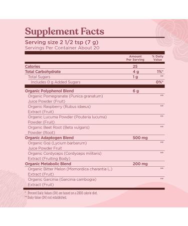 Four Sigmatic Perform Super Powder with Super Fruits and Antioxidants Red Raspberry - Can Boost w/ Raspberry Pomegranate - Buy Online on GoSupps.com