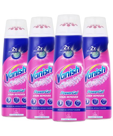 Vanish PowerGel - Stain Removal Gel - for Pre-Treatment of Colourful & White Laundry - 4 x 200ml - Buy Online on GoSupps.com