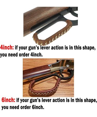 WAYNE'S DOG 4-inch Handcrafted Leather Lever Wrap for Lever Action - Brown-Buffalo Leather - Buy Online on GoSupps.com