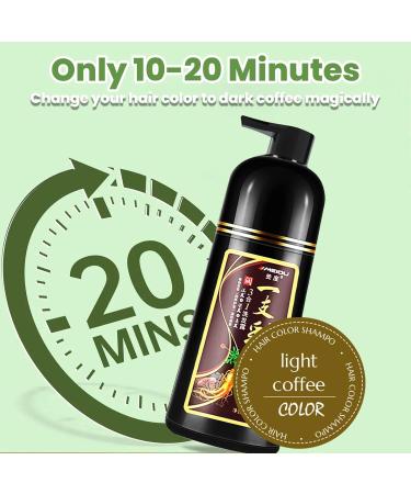 MeiDu Coffee Herbal Hair Dye Shampoo 3 in 1 - Ammonia-Free Semi-Permanent Hair Color - Long-Lasting Results - 2 Pack (35.2 Fl Oz) - Buy Online on GoSupps.com