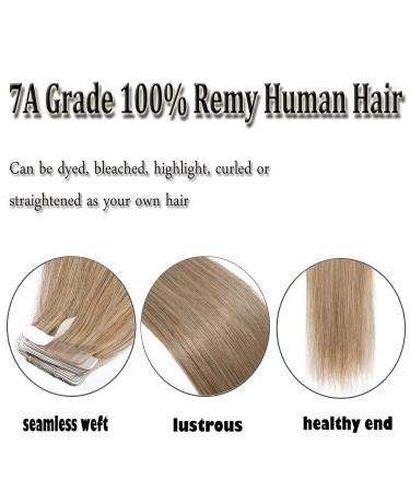 Silk-co Tape Extensions - 20 Wefts 40g Remy Human Hair #27 Dark Blonde - 35cm Straight Hair Extensions for International Shipping - Buy Online on GoSupps.com