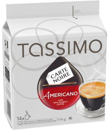 Tassimo Carte Noire Americano Coffee Single Serve T-Discs 114g (5 Boxes of 14 T-Discs) - Buy Online on GoSupps.com