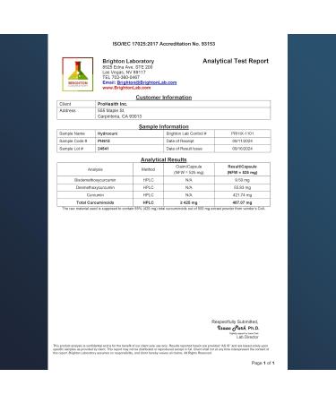 ProHealth HydroCurc (500 mg, 30 Veggie Capsules) Longevity - Buy Online on GoSupps.com