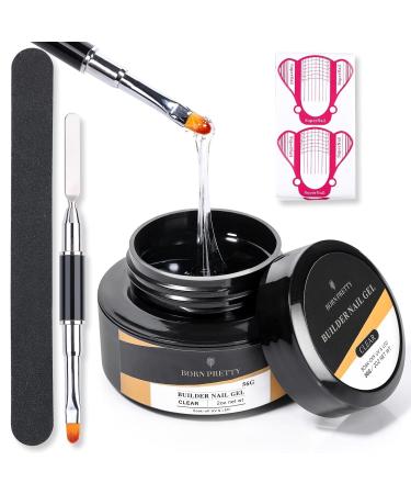 Born Pretty 56g Agriculture For Gelnails Clear Acrylic gel for nails nail extension Builder acrylic gel for nail sealing gel for gelail nail gel UV build -up gel with nail shape clear color