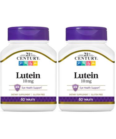 21st Century Lutein 10 mg Tablets 60 Count (Pack of 2)