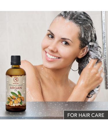 Pure Cold-Pressed Argan Oil 100ml - Argania Spinosa for Skin Hair & Nails - Natural Facial Care & Body Care - Buy Online on GoSupps.com