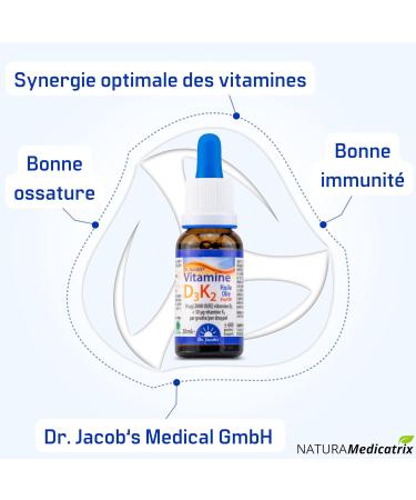 Vitamin D3K2 Forte - Dr. Jacob's -2000 IU - Buy Online on GoSupps.com