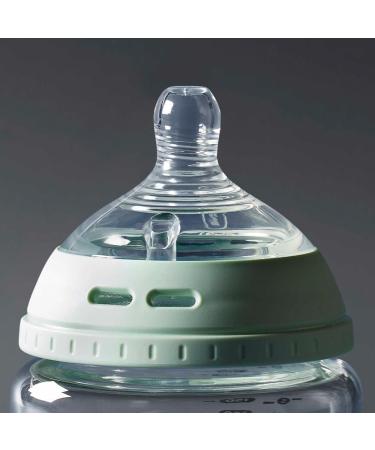 Tommee Tippee Natural Start Anti-Colic Glass Baby Bottle 250ml - Chest Sucker & Anti-Colic Valve - 1 Pack - Buy Online on GoSupps.com