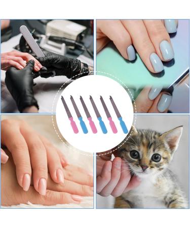 Metal Nail Files for Natural Nails (6 Pack) - Stainless Steel Thin Durable Filer for Manicure Pedicure Toenails - Buy Online on GoSupps.com
