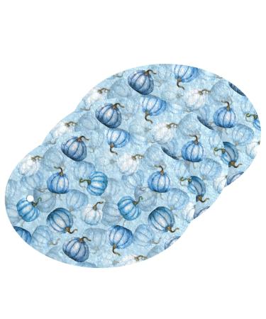 3-Pack Cleaning Kitchen Sponges Oval Blue Pumpkins Kitchen Cellulose Dishwashing Wood Pulp Cotton