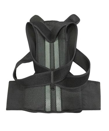 Doversky Back Support Belt Orthopedic Posture Corset Back Brace Support Men Back Straightener Round Shoulder black XL