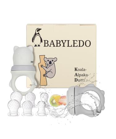 BABYLEDO Baby Fruit Pacifier with Teething Ring for Fruit and Vegetables from 6 Months Koala - Alpaca - Duet - Buy Online on GoSupps.com