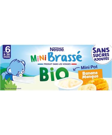 NESTL B B - P'TIT BRASS BIO MINI BANANE MANGUE DES 6 MOIS 6X50G Banane/ Mangue 6x50g - Buy Online on GoSupps.com