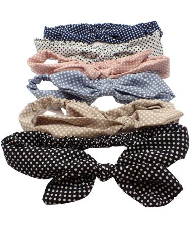 Topkids Accessories Hair Headband Bandeau Headbands Hairband Cross Knot Knotted Headband Leopard Print Headband Hair Bandeau Polka Dot Headband Bandeau For Women Ladies Men (Polka Dot w/Bow) Polka Dot w/ Bow - Buy Online on GoSupps.com