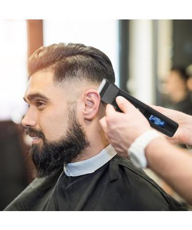 Pro Hair Clipper Hair Clipper Rechargeable Titanium Ceramic Blade Electric Pusher LCD Digital Hairdresser Suit for Men with Charging Stand - Buy Online on GoSupps.com