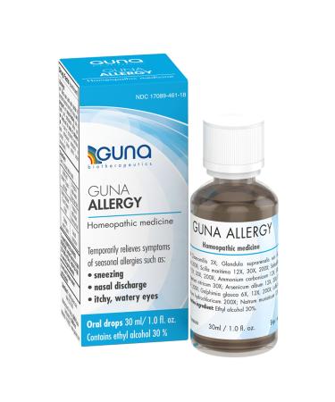GUNA Allergy Homeopathic Medicine for Indoor or Outdoor Allergy Relief and Hay Fever - 1 Ounce