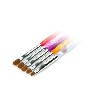 Professional 5-Piece Nail Art Dotting Brush Set for Natural & Artificial Nails - International Shipping Available - Buy Online on GoSupps.com