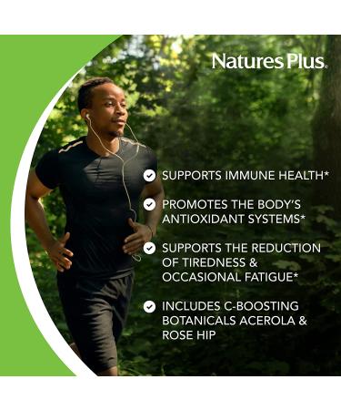 Nature's Plus Super C Complex - 180 Vegetarian Capsules for Immune Support - Buy Online on GoSupps.com