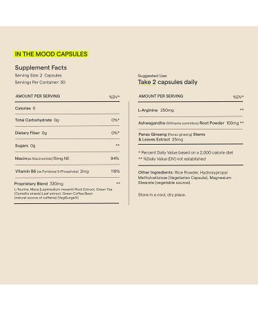 Rae in The Mood Capsules - Sexual Health and Wellness Support for Women with Ginseng  Maca  and L-Arginine - 30 Day Supply - Buy Online on GoSupps.com