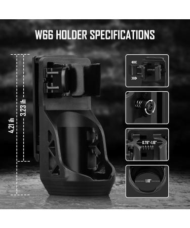 Buy Ultrafire W66 Tactical Flashlight Holster Pouch - Rotatable Holder for 0.9-1.2 Flashlights | Secure Belt Attachment - Buy Online on GoSupps.com