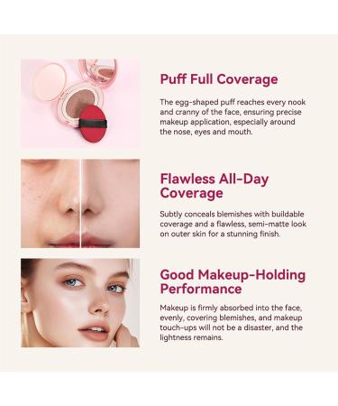 CHAKAE Women's Semi-Matte Concealer Cushion - Long Lasting - Moisturizing - Buy Online on GoSupps.com