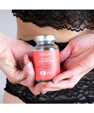 OMUM - Slimming Cellulite and Firmness Dietary Supplement - 60 Capsules 1 Month - Coach Action 3-in-1 Proven Effectiveness Affine Tones Drains - Natural Made in France Vegan Breastfeeding - Buy Online on GoSupps.com