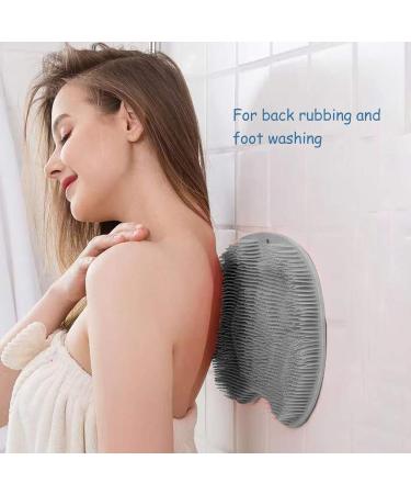 Back Scrubbing Mat & Foot Scrubber Massager | Silicone Eco-Friendly Shower Tool for Relaxation & Cleansing - Buy Online on GoSupps.com