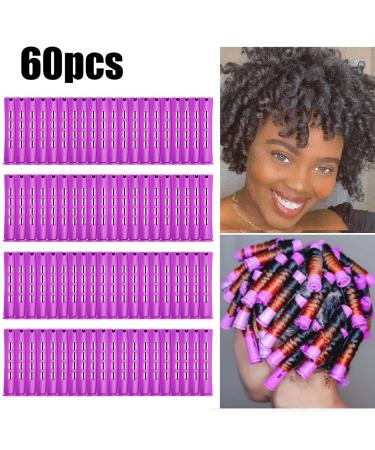 60pcs 0.75 Inch Purple Perm Rods Set for Natural Hair - Non-Slip Hair Rollers for Women - Hair Curlers DIY Hairdressing Tools - Buy Online on GoSupps.com