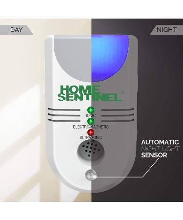 Home Sentinel Ultrasonic Pest Repeller - 5-in-1 Pest Control for Home, Office, Restaurant - 1 Pack White - Buy Online on GoSupps.com