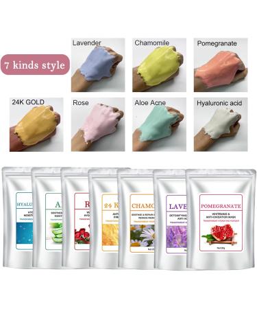04 6 pieces jelly mask powder for facial treatments peeloff face soft mask powder for facial cleansing natural cosmetics SPA quality cleansing mask for all - Buy Online on GoSupps.com