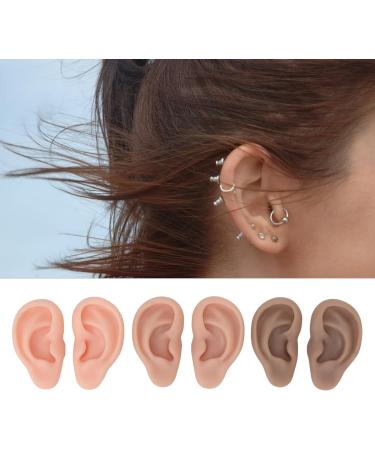 Artificial Ear Model Set - 3 Pairs Silicone Human Ear Models for Easy Home Use - Buy Online on GoSupps.com