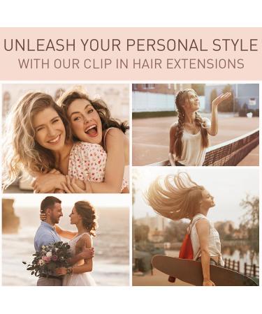 Curly Clip in Hair Extensions 22 Inches - 4PCS/11Clips - Synthetic Fiber - Full Head Wavy Hair Pieces - Curly #Black Brown - Women's Hair Extensions - Buy Online on GoSupps.com