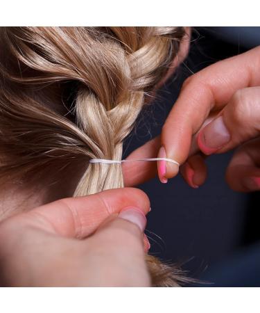 Clear Elastic Hair Bands 2500PCS - Premium Mini Rubber Bands for Girls, Toddler, Kids, Baby - Wedding Hairstyle Tool - Buy Online on GoSupps.com