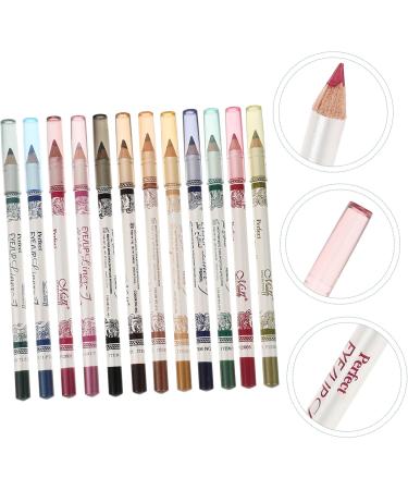Beavorty 3pcs 12 Lip Eyeliner Pencil Glitter Outfit Eye Liner Pencils Cosmetic Pencils Set Shimmer Make up 1 count (Pack of 1) As Shownx3pcs - Buy Online on GoSupps.com