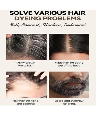 Hair Covering PowderLong Lasting Hairline Shadow Powder With Applicator And Mirror Lightweight Root Covering For Granny WomenFor Instantly Thicker And Fuller Look 02 - Buy Online on GoSupps.com