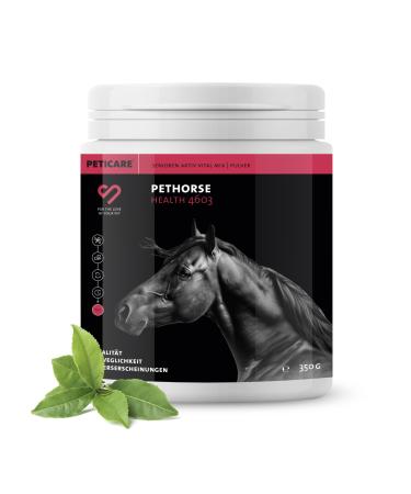 Peticare Vital Senior Powder Blend for Horses | Stimulates Vitality & Mobility in Seniors | Vegetable Ingredients, with L-Leucine, MSM | For Senior Horses & Aged Ponies | petHorse Health 4603