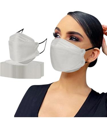 50 Pieces Adult Dustproof 3D Foldable Protection Masks - Beautiful Fish Shape Breathable Mouth-Nose Protection for Men & Women - Monkey Color - Buy Online on GoSupps.com