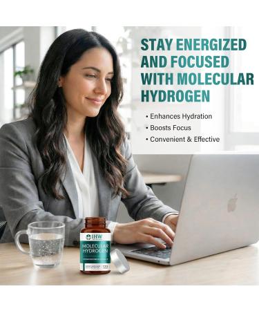 Hydrogen Water Tablets 12ppm with Magnesium Brain Health Cognition Function Cellular Energy Boost Antioxidant Promote Metabolism Non-GMO & Gluten Free 120 Tablets - Buy Online on GoSupps.com
