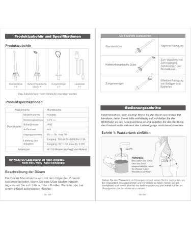 Buy Mouth Shower - 4 Modes Water Flosser | 300ml Water Tank | Test Winner | 30-Day Battery Life | Easy Tongue Cleaner for Oral Care | White & Green - Buy Online on GoSupps.com