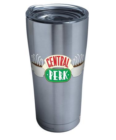 Tervis Warner Bros Friends Central Perk Stainless Steel Insulated Tumbler with Clear and Black Hammer Lid, 20 oz Stainless Steel 20oz