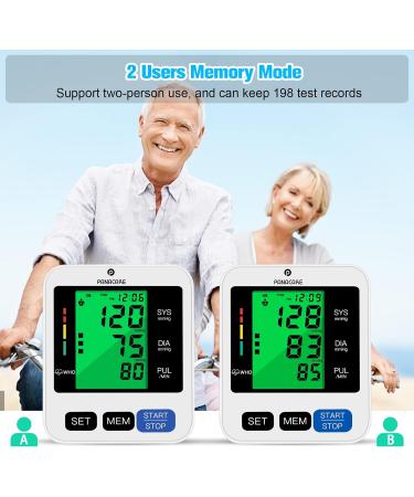 Panacare 2.0 Fully Automatic Blood Pressure Monitor - Large Backlit Display 2 Users 198 Readings German Language Cuff Size 22-42cm - International Shipping - Buy Online on GoSupps.com